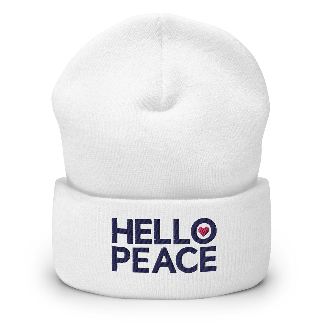 Heart Of Peace Cuffed Beanie