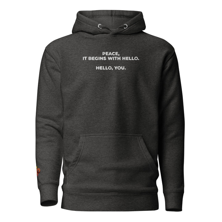 Hello You Slim Fit Statement Hoodie