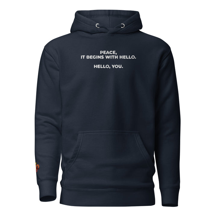 Hello You Slim Fit Statement Hoodie