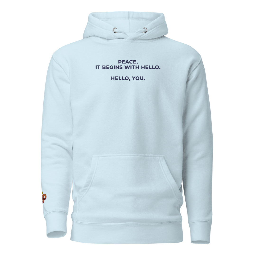 Hello You Slim Fit Statement Hoodie