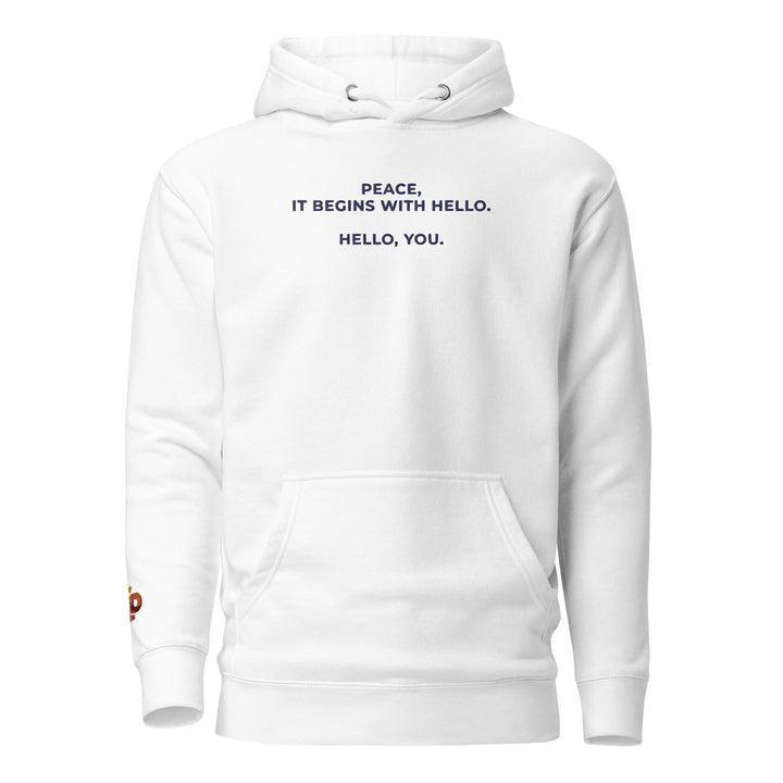 Hello You Slim Fit Statement Hoodie